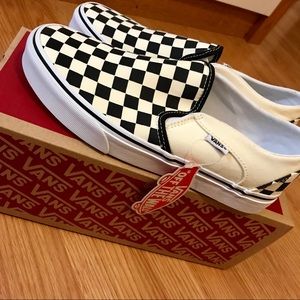 Vans Checkerboard White/Black size 8